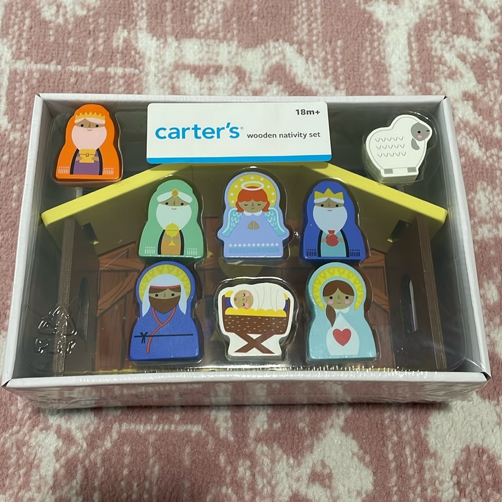 BRAND NEW - Carter Limited Edition Wooden Nativity Set